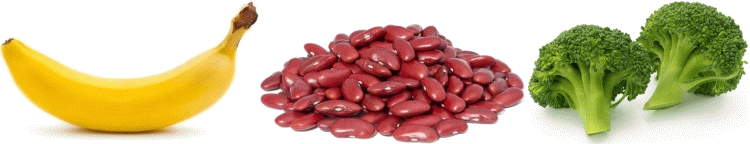 Banane - Kidneybohnen - Broccoli